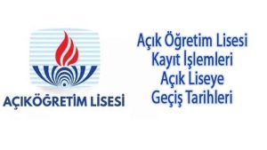 Açık Öğretim Lisesi Kayıt İşlemleri