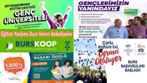 Eğitim Yardımı Burs Veren Belediyeler
