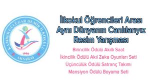 İlkokul Öğrencileri Aynı Dünyanın Canlılarıyız Resim Yarışması