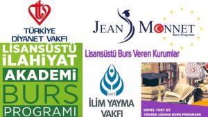Lisansüstü Yüksek Lisans Doktora Bursu Veren Kurumlar