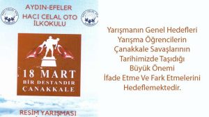 18 Mart Bir Destandır Çanakkale Resim Yarışması