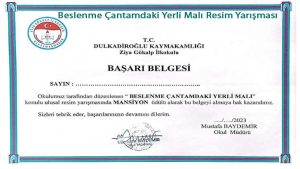 Beslenme Çantamdaki Yerli Malı Resim Yarışması