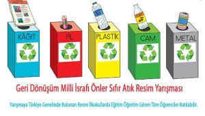 Geri Dönüşüm Milli İsrafı Önler Sıfır Atık Resim Yarışması