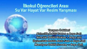 İlkokul Öğrencileri Arası Su Var Hayat Var Resim Yarışması