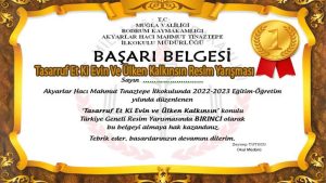 Tasarruf Et Ki Evin Ve Ülken Kalkınsın Resim Yarışması