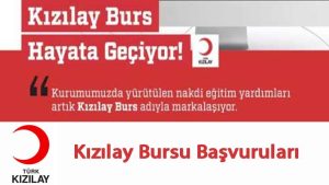 Kızılay Bursu Başvurusu