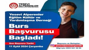 Yesevi Alperenler Derneği Burs Başvuruları