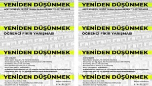 Yeniden Düşünmek Öğrenci Fikir Yarışması