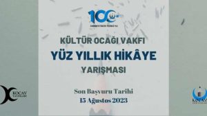 Kültür Ocağı Vakfı Cumhuriyet’in 100. Yılı Hikaye Yarışması