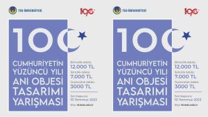 TED Üniversitesi Yüzüncü Yıl Anı Objesi Tasarımı Öğrenci Yarışması
