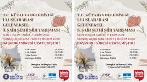 Kütahya Belediyesi Şair Şeyhi Şiir Yarışması