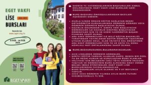 Eget Vakfı Lise Burs Başvuruları