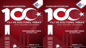 Üniversite Öğrencileri Arası Cumhuriyetin 100 Yılı Afiş Yarışması