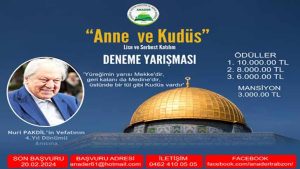 Anne Ve Kudüs Konulu Deneme Yarışması