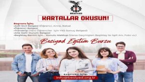 Besiyad Kartallar Okusun Bursu Başvuruları