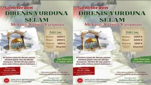 Malatya Müftülüğü Ulusal Gazze Direnişine Selam Mektup Yarışması