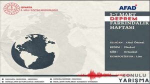 Deprem Farkındalık Haftası Resim Şiir Kompozisyon Ve Slogan Yarışması