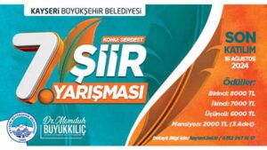 Kayseri Büyükşehir Belediyesi Şiir Yarışması