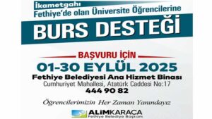 Fethiye Belediyesi Bursu Başvuruları