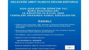 Geleceğim Ol Derneği Bursu Başvurusu