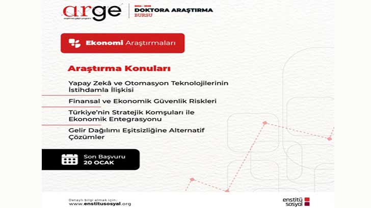 Enstitü Sosyal Doktora Araştırma Bursu Başvuruları