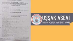 Uşşak Aşevi Yardım Kültür Ve Hizmet Vakfı Bursu Başvuruları