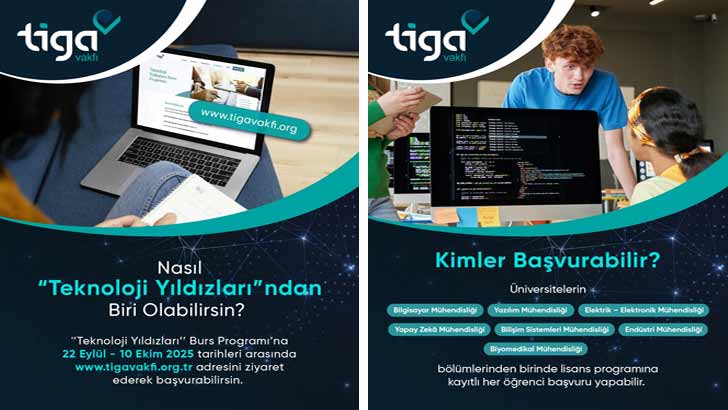 Tiga Vakfı Teknoloji Yıldızları Burs Başvurusu