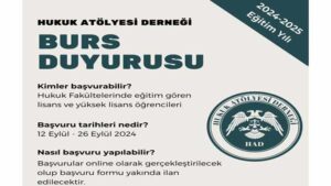 Hukuk Atölyesi Derneği Burs Başvurusu