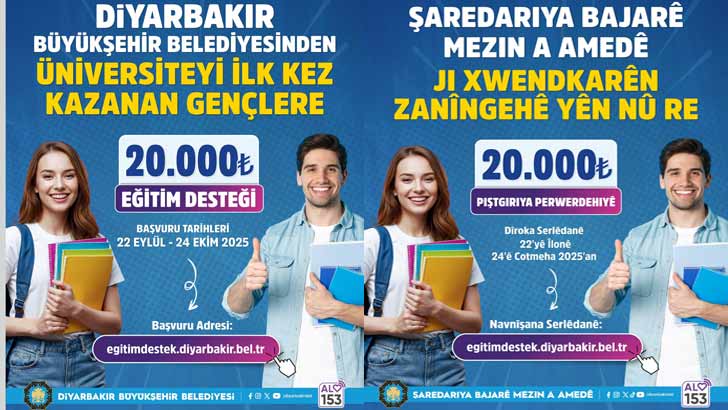 Diyarbakır Büyükşehir Belediyesi Burs Başvuruları