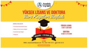 Anadolu Eğitim Kültür Ve Bilim Vakfı Lisansüstü Bursu